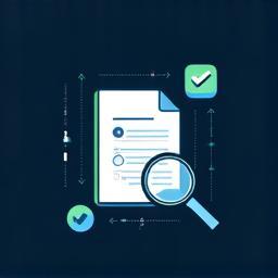 Illustration of documents being reviewed.